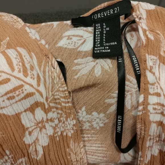 Forever 21 Swim Cover Up Tropical Floral Large - Picture 11 of 11